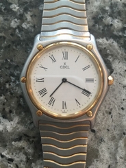Men's Ebel Gold/SS 183903 Wave Watch