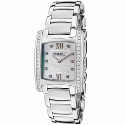 Ebel 9256M38-9810500 Womens White Dial Quartz Watch with Stainless Steel Strap