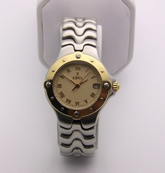 Two Tone Ebel Ladies Sportwave Quartz, Model E6087621