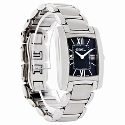 Ebel Brasilia Mini Ladies Black Stainless Steel Swiss Quartz Watch 9976M22/54500