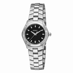 Ebel Classic Black Dial Stainless Steel Swiss Quartz Ladies Watch 1216014