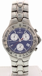 Men's Stainless Steel Ebel Sportwave Blue Chronograph E9251641