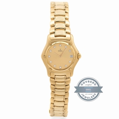 Ebel 1911 888901 Quartz 27mm Yellow Gold Diamonds Ladies Bracelet Watch Date