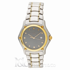 Ebel 1911 18K Yellow Gold & SS Grey Dial Quartz Watch