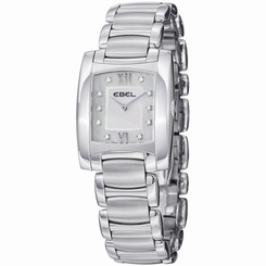 Ebel Brasilia Women's Silver Steel Bracelet & Case Quartz Watch 9256M32-98500