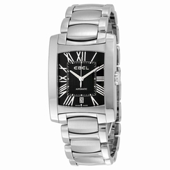 Ebel Brasilia Black Dial Stainless Steel Mens Watch 1215615