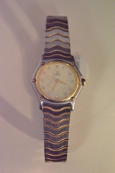 Ebel Wave 18K Diamond Two Tone Stainless Steel Watch 1057901