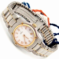 NEW Ladies EBEL 1911 Watch 18K Yellow GOLD 188901 SWISS Quartz  27mm x 28mm