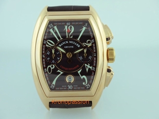 Franck Muller Conquistador Chronograph 18k Rose Gold Ref.8001