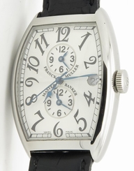 Franck Muller Master Banker 6850 MB Stainless Steel Chronograph on Black Leather