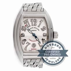 Franck Muller Conquistador KING 8002 SC KING Auto 48mm Steel Bracelet Watch Date