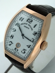 NEW Franck Muller Cintree Curvex 18k Rose Gold RARE Jumbo Size gent's watch.