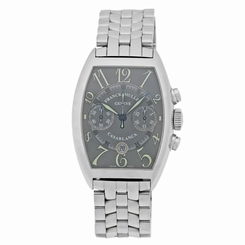 FRANCK MULLER Large Stainless Steel Casablanca Chronograph # 8885 C Warranty