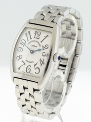 Franck Muller Cintree Curvex 1752 QZ Stainless Steel ladies watch.