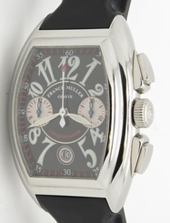 Franck Muller Conquistador 8005 CC Chronograph Steel Automatic Brand New w/ B&P