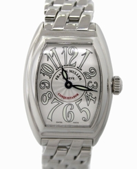Franck Muller Conquistador 8005 LQZ Stainless Steel Watch with Box Papers