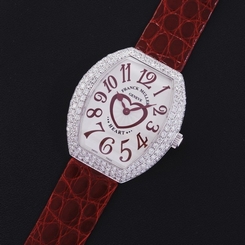Franck Muller 5002 M QZ C D 3 Diamond Stainless Steel Quartz Watch