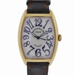 Franck Muller 2852 SC 18k Rose Gold Sunset Automatic Leather Watch