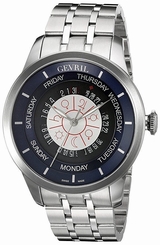 Fake AAA Gevril Men's 2000B Columbus Circle Automatic Limited Edition Date Steel Watch Watch