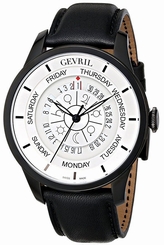 Gevril Men's 2005 Columbus Circle Automatic Black Astrological Symbols Watch
