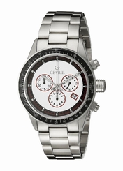 Gevril Men's Tribeca Watch A2113 Chronograph Luminous Tachymeter Steel Date