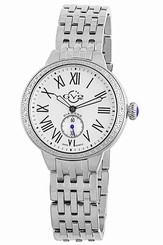GV2 by Gevril Women's 9100 "Astor" Diamond-Studded Stainless Steel Ladies Watch
