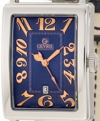 Gevril Women's 7043R Mini Avenue of Americas Date Stainless Steel Watch