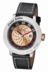 Gevril Men's 1100 Alberto Ascari Automatic Limited Edition Leather Date Watch