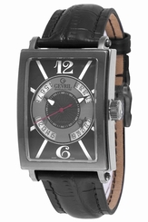 Gevril Men's Watch 5051 Avenue Of Americas Sport Automatic Black Date Rectangle