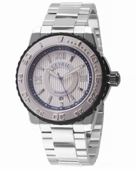 Gevril Men's 3114B Seacloud Swiss Automatic Stainless Steel Date Wristwatch