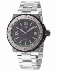 Gevril Men's 3111B Seacloud Swiss Automatic Stainless Steel Date Wristwatch