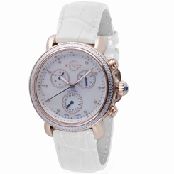GV2 by Gevril Women's 9803 Marsala Analog Display Swiss Quartz White Watch Lady