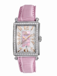 Gevril Women's 7248RV Avenue Of Americas Mini Quartz Pink Dial DIAMOND Watch
