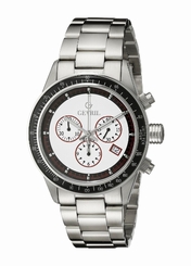 Gevril Men's A2113 Tribeca Chronograph Silver Steel Date Watch