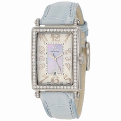 Gevril Women's 7247NL Avenue Of Americas Mini Quartz Blue DIAMONDS Watch