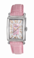Gevril Women's 7248RT Avenue of Americas Mini MOP Dial Diamonds Date Watch