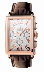 Gevril Men's 5110 Avenue of America Rose-Gold Automatic Chronograph Wristwatch