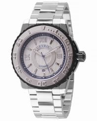 Gevril Men's 3114B Seacloud Automatic Stainless Steel Date Wristwatch