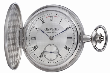 Gevril Men's G630.995.56 1758 Collection Mechanical Hand Wind Swiss Pocket Watch