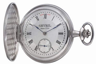 Gevril Men's G680.021.56 1758 Collection Silver Dial Sterling Silver Wistwatch