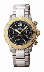 Gevril Men's 3107 Sea Cloud Swiss Automatic Chronograph 18kt Gold Two Tone Watch