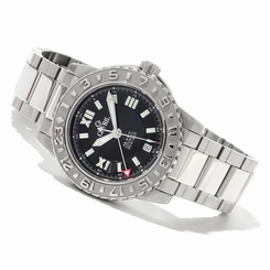 NEW Gevril Men's 3102 Sea Cloud Automatic Stainless Steel Date Watch