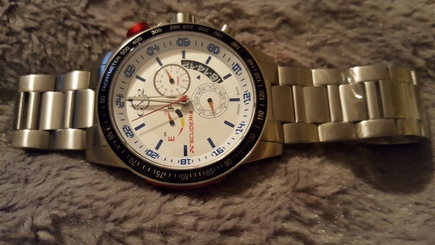 Authentic GV2 Gevril Watch 9908 Men's Scuderia - Analog Silver
