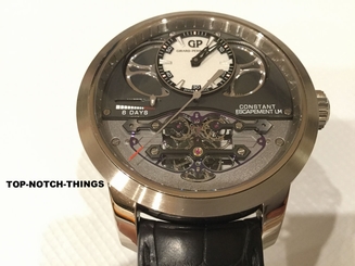GIRARD PERREGAUX CONSTANT ESCAPEMENT L.M.18K WHITE GOLD 48mm AWARD WINNING WATCH