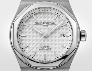 ?Girard Perregaux?Laureato Limited Edition 225 Silver Dial 81000-11-131-11A *NEW