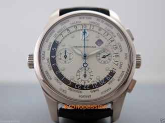 Girard Perregaux WW.TC World Timer Chronograph Automatic 18K White Gold