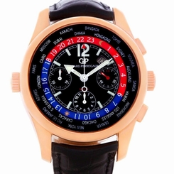  Girard Perregaux World Time WW.TC 18K Rose Gold Watch 49800 Box Papers