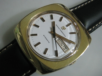 Classic GIRARD PERREGAUX GYROMATIC Day Date Men's Watch Nice Rare Collection!