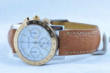 GIRARD-PERREGAUX WOMEN'S WATCH CHRONOGRAPH QUARTZ REF. 7700 STEEL/GOLD GOLD