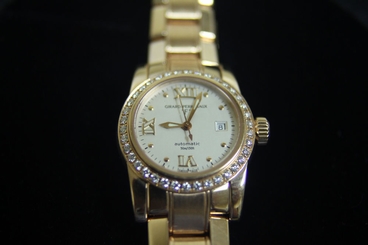 Girard Perregaux Lady F 18k Rose Gold LIMITED 29mm/Date ladies watch / Diamonds